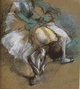 dancer wearing shoes Edgar Degas